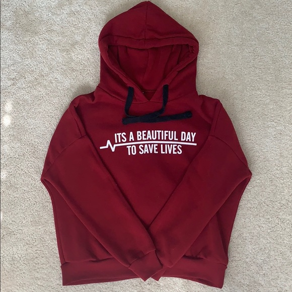 Greys Anatomy Quote Hoodie - Picture 1 of 2